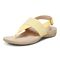 Vionic Adjustable T-Strap Sandals - Danita - Sun - Left angle