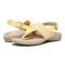 Vionic Adjustable T-Strap Sandals - Danita - Sun - pair left angle