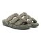Vionic Adjustable Open-Toe Slipper with Orthotic Arch Support - Indulge Snooze - Army Green - Pair