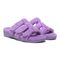 Vionic Adjustable Open-Toe Slipper with Orthotic Arch Support - Indulge Snooze - Pansy - Pair