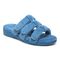 Vionic Adjustable Open-Toe Slipper with Orthotic Arch Support - Indulge Snooze - Horizon Blue - Angle main