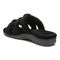 Vionic Adjustable Open-Toe Slipper with Orthotic Arch Support - Indulge Snooze - Black - Back angle
