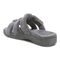 Vionic Adjustable Open-Toe Slipper with Orthotic Arch Support - Indulge Snooze - Charcoal - Back angle