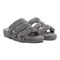 Vionic Adjustable Open-Toe Slipper with Orthotic Arch Support - Indulge Snooze - Charcoal - Pair