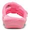 Vionic Adjustable Open-Toe Slipper with Orthotic Arch Support - Indulge Snooze - Electric Pink - Back