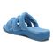 Vionic Adjustable Open-Toe Slipper with Orthotic Arch Support - Indulge Snooze - Horizon Blue - Back angle