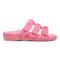 Vionic Adjustable Open-Toe Slipper with Orthotic Arch Support - Indulge Snooze - Electric Pink - Right side