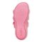 Vionic Adjustable Open-Toe Slipper with Orthotic Arch Support - Indulge Snooze - Electric Pink - Bottom