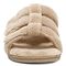 Vionic Adjustable Open-Toe Slipper with Orthotic Arch Support - Indulge Snooze - Wheat - Front