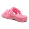 Vionic Adjustable Open-Toe Slipper with Orthotic Arch Support - Indulge Snooze - Electric Pink - Back angle