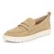 Vionic Uptown Women's Slip-On Loafer Moc Casual Shoes - Sand Suede - Left angle