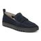 Vionic Uptown Women's Slip-On Loafer Moc Casual Shoes - Navy Suede - Angle main
