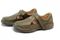 Mt. Emey 9212 - Women's Orthopedic Closed-toe Leather Sandal - Taupe Pair