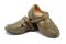 Mt. Emey 9212 - Women's Orthopedic Closed-toe Leather Sandal - Taupe Pair / Top