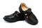 Mt. Emey 9212 - Women's Orthopedic Closed-toe Leather Sandal - Black Pair / Top