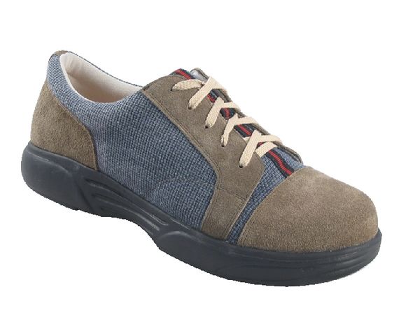 Mt. Emey 9213 - Taupe leisure casual shoe by Apis - profile view
