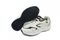 Answer2 554 Men's Athletic Comfort Shoes - White/Navy Pair / Bottom