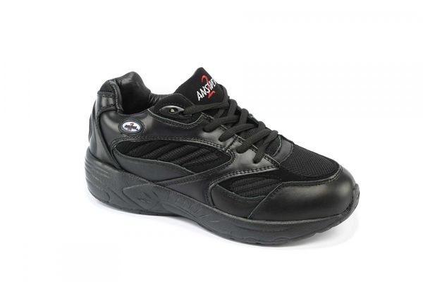 Answer2 554 Men's Athletic Comfort Shoes - Black Main Angle
