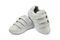 Answer2 558-3 White Mens Walking Comfort Shoe - White/Silver Pair / Top
