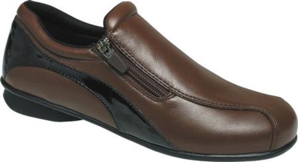 Drew Angie - Brown Calf/Brown Patent Barefoot Freedom Womens Shoes - 13369