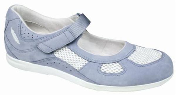 Drew Delite - Sky Blue Nubuck/White Mesh Mary Jane Women Shoes - 14373