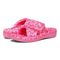 Vionic Relax - Orthaheel Orthotic Slippers - Bubblegum Leopard - pair left angle