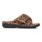 Vionic Relax - Orthaheel Orthotic Slippers - Brown Leopard - Right side