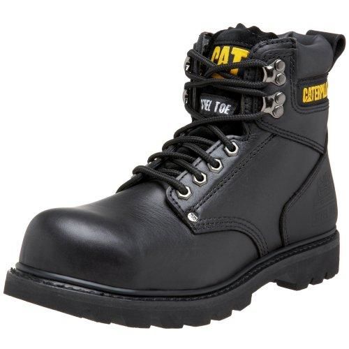 Walk around catalog fill in Caterpillar Second Shift - Steel Toe - Men's Work Boot - Black - free  shipping