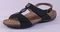 Orthaheel Louisa - Leather Adjustable Sandals - 24LOUISA-Black_Nubuck