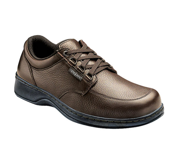 Orthofeet Men's Comfort - Speed Lace Shoes - orthofeet-420-brown