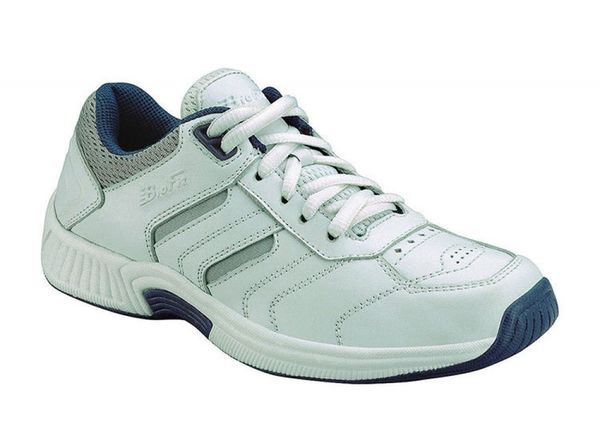 OrthoFeet Pacific Palisades Men's Sneakers - White - Angle Main