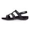 Vionic Amber - Women's Adjustable Slide Sandal - Orthaheel - Black Crocodile - 2 left view