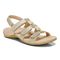 Vionic Amber - Women's Adjustable Slide Sandal - Orthaheel - Gold Metallic Linen - Angle main