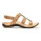 Vionic Amber - Women's Adjustable Slide Sandal - Orthaheel - Gold Cork - 4 right view