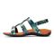 Vionic Amber - Women's Adjustable Slide Sandal - Orthaheel - Teal Snake - 2 left view