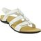 Vionic Amber - Women's Adjustable Slide Sandal - Orthaheel - White