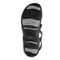 Vionic Amber - Women's Adjustable Slide Sandal - Orthaheel - Black Crocodile - 7 bottom view