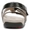 Vionic Amber - Women's Adjustable Slide Sandal - Orthaheel - Black Snake - 5 back view