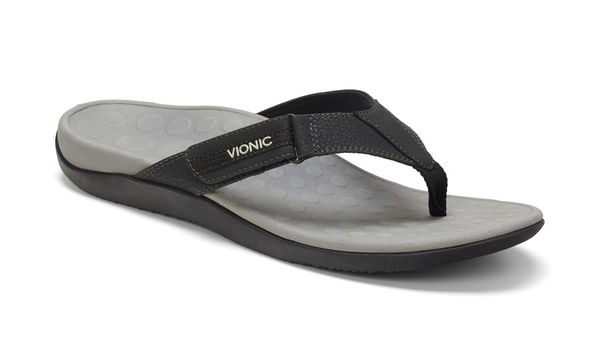 Vionic Ryder - Men's Orthotic Sandals - Orthaheel - Black