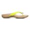 Vionic Bella - Women's Orthotic Thong Sandals - Yellow Patent Croc - Right side