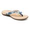Vionic Bella - Women's Orthotic Thong Sandals - Blue Palm - 1 profile view