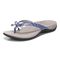 Vionic Bella - Women's Orthotic Thong Sandals - Purple Croc Syn - Left angle