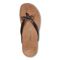 Vionic Bella - Women's Orthotic Thong Sandals - Brown Croc Syn - Top