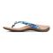 Vionic Bella - Women's Orthotic Thong Sandals - Blue Palm - 2 left view