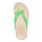 Vionic Bella - Women's Orthotic Thong Sandals - Electric Green Croc - Top