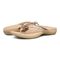 Vionic Bella - Women's Orthotic Thong Sandals - Rose Gold Metallic C - pair left angle