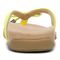 Vionic Bella - Women's Orthotic Thong Sandals - Yellow Patent Croc - Back