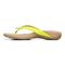 Vionic Bella - Women's Orthotic Thong Sandals - Yellow Patent Croc - Left Side
