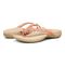 Vionic Bella - Women's Orthotic Thong Sandals - Papaya Tropical - pair left angle