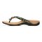 Vionic Bella - Women's Orthotic Thong Sandals - Black Tropical - Left Side